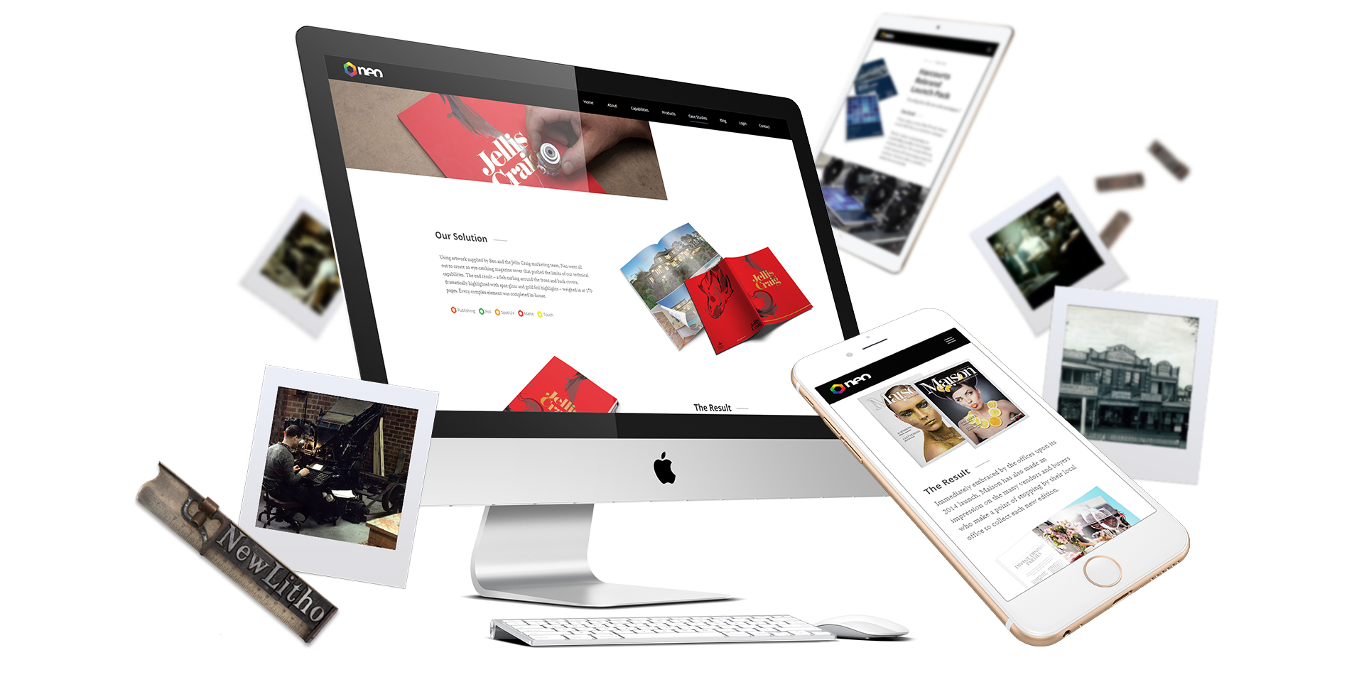 Neo Responsive Website Subpages Responsive Views of Neo Website Subpages